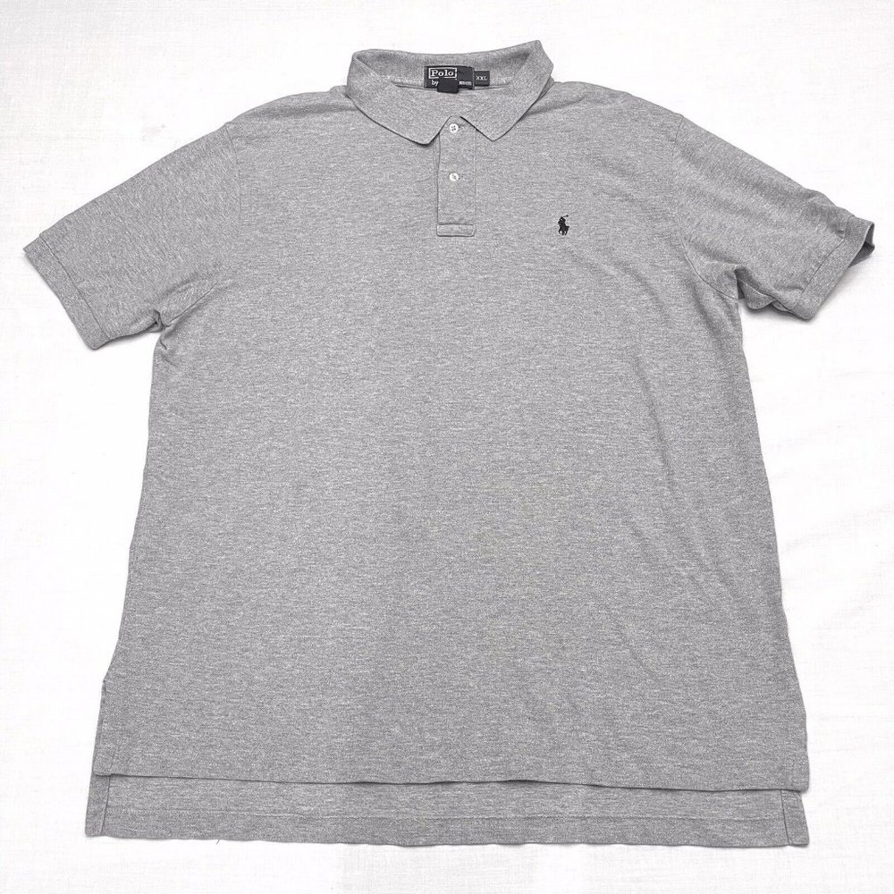 Polo By Ralph Lauren Men’s Gray Short Sleeve Polo Shirt Size XXL